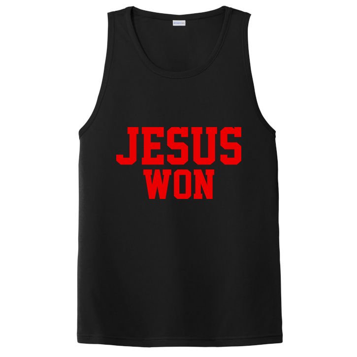 Jesus Won Front And Back PosiCharge Competitor Tank