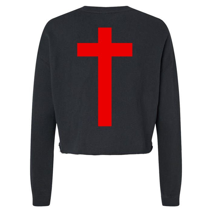 Jesus Won Front And Back Cropped Pullover Crew