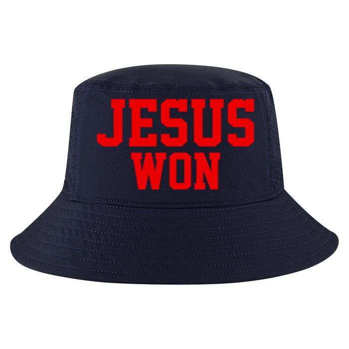 Jesus Won Front And Back Cool Comfort Performance Bucket Hat