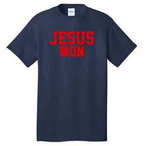 Jesus Won Front And Back Tall T-Shirt