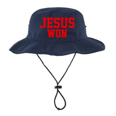 Jesus Won Front And Back Legacy Cool Fit Booney Bucket Hat