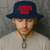 Jesus Won Front And Back Bucket Hat