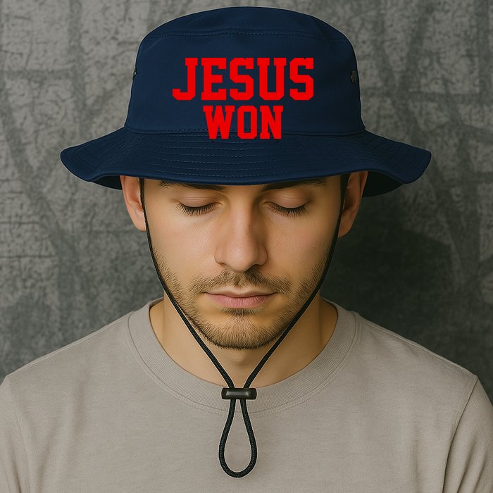 Jesus Won Front And Back Bucket Hat