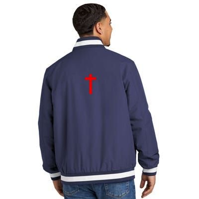 Jesus Won Front And Back Insulated Varsity Jacket