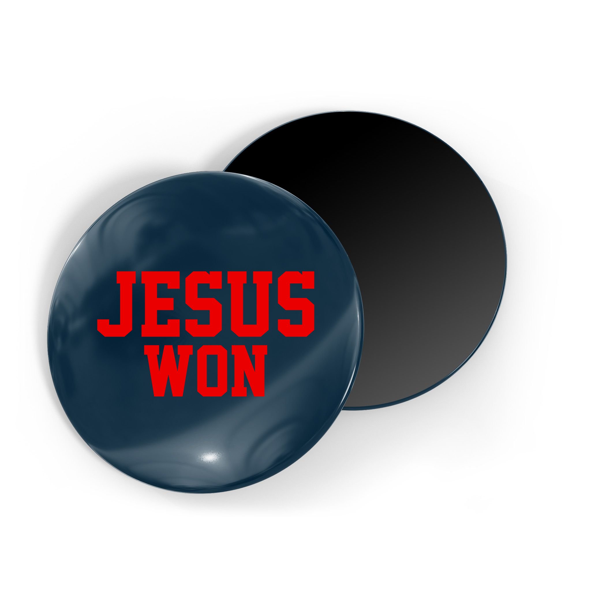 Jesus Won Front And Back Magnet