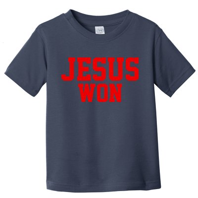 Jesus Won Front And Back Toddler T-Shirt