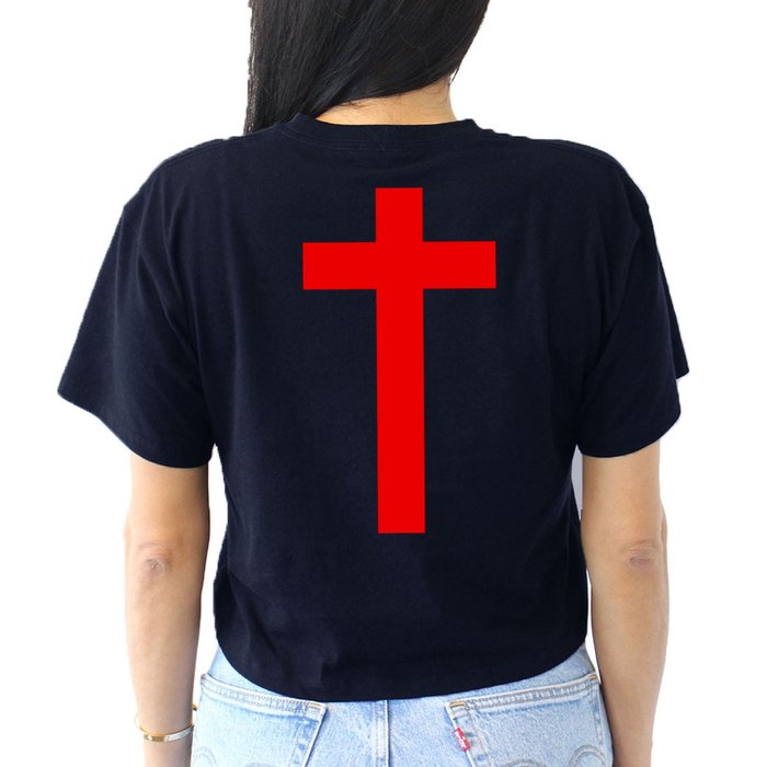 Jesus Won Front And Back Crop Top