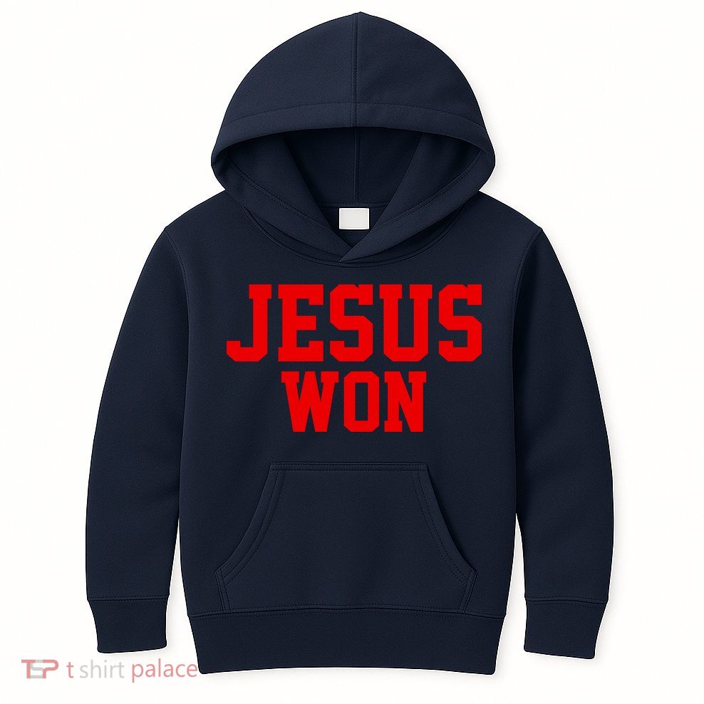 Jesus Won Front And Back Kids Hoodie