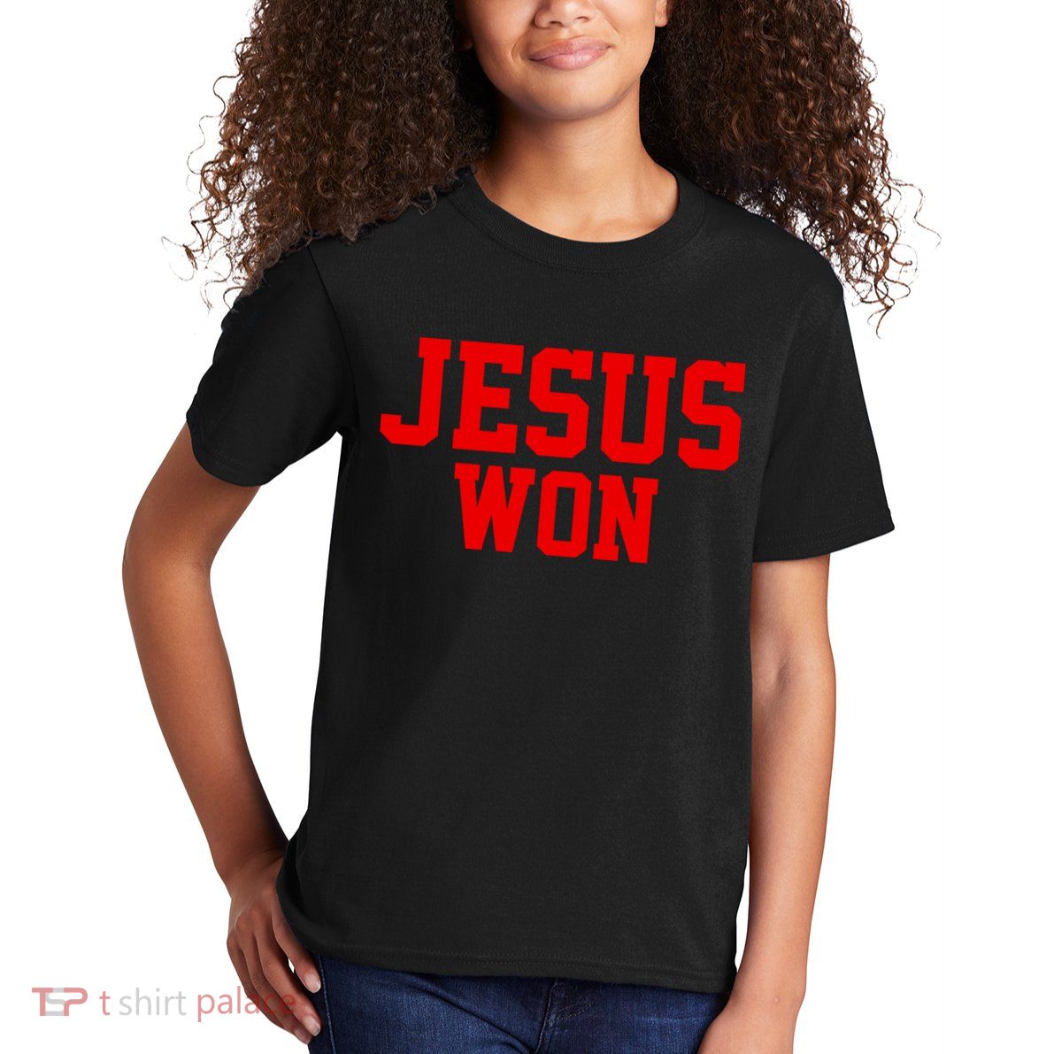 Jesus Won Front And Back Kids T-Shirt