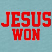 Jesus Won Front And Back Sueded Cloud Jersey T-Shirt