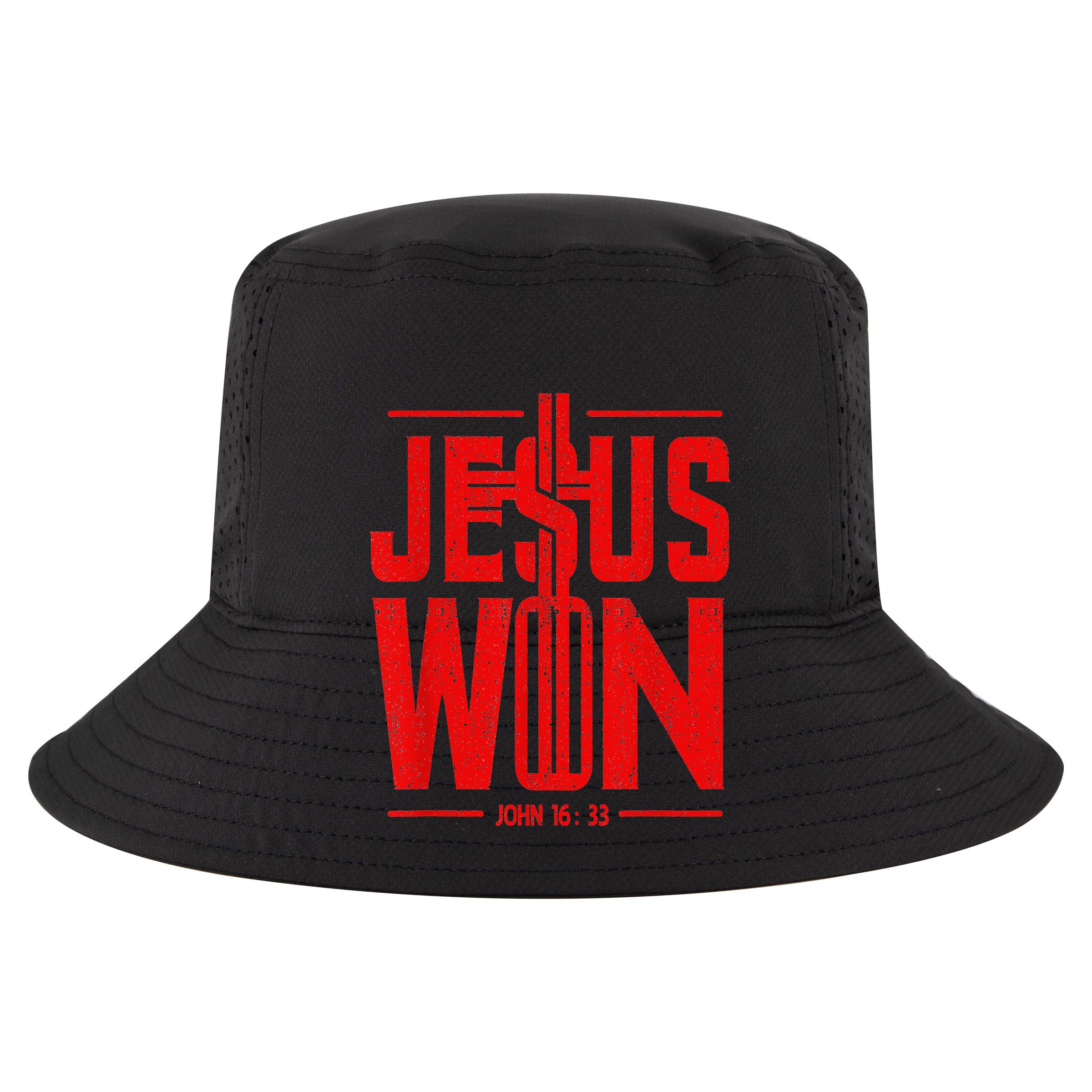 Jesus Won Just Here To Give God Glory John 16 33 Religious Vector Backpack
