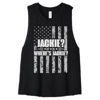 Jackie? Where's Jackie? Women's Racerback Cropped Tank