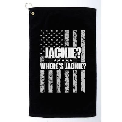 Jackie? Where's Jackie? Platinum Collection Golf Towel