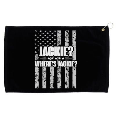 Jackie? Where's Jackie? Grommeted Golf Towel