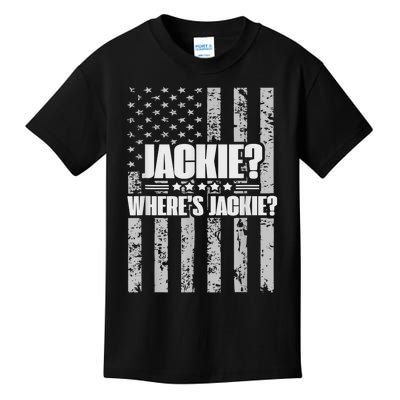 Jackie? Where's Jackie? Kids T-Shirt