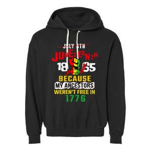 Juneteenth Women Juneteenth Shirts African American Garment-Dyed Fleece Hoodie