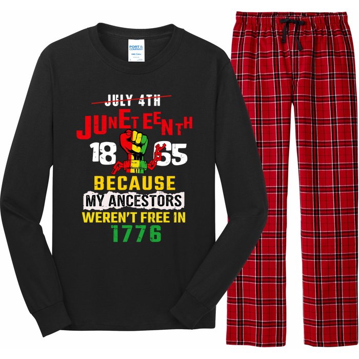 Juneteenth Women Juneteenth Shirts African American Long Sleeve Pajama Set