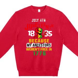 Juneteenth Women Juneteenth Shirts African American Premium Crewneck Sweatshirt