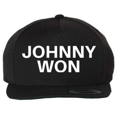 Johnny Won Justice For Johnny Depp Wool Snapback Cap