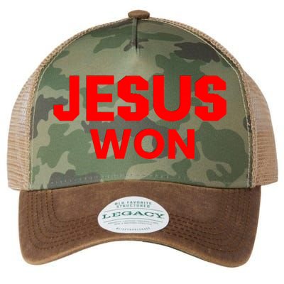 Jesus Won Legacy Tie Dye Trucker Hat