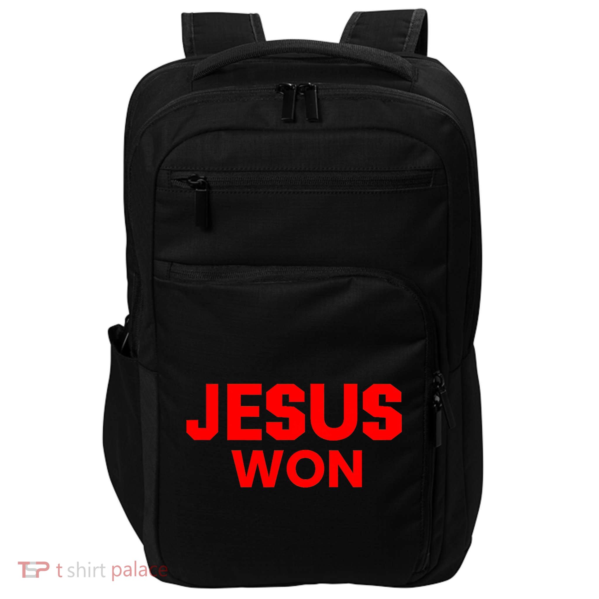 Jesus Won Impact Tech Backpack
