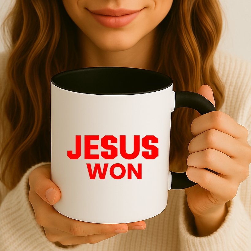 Jesus Won Mug