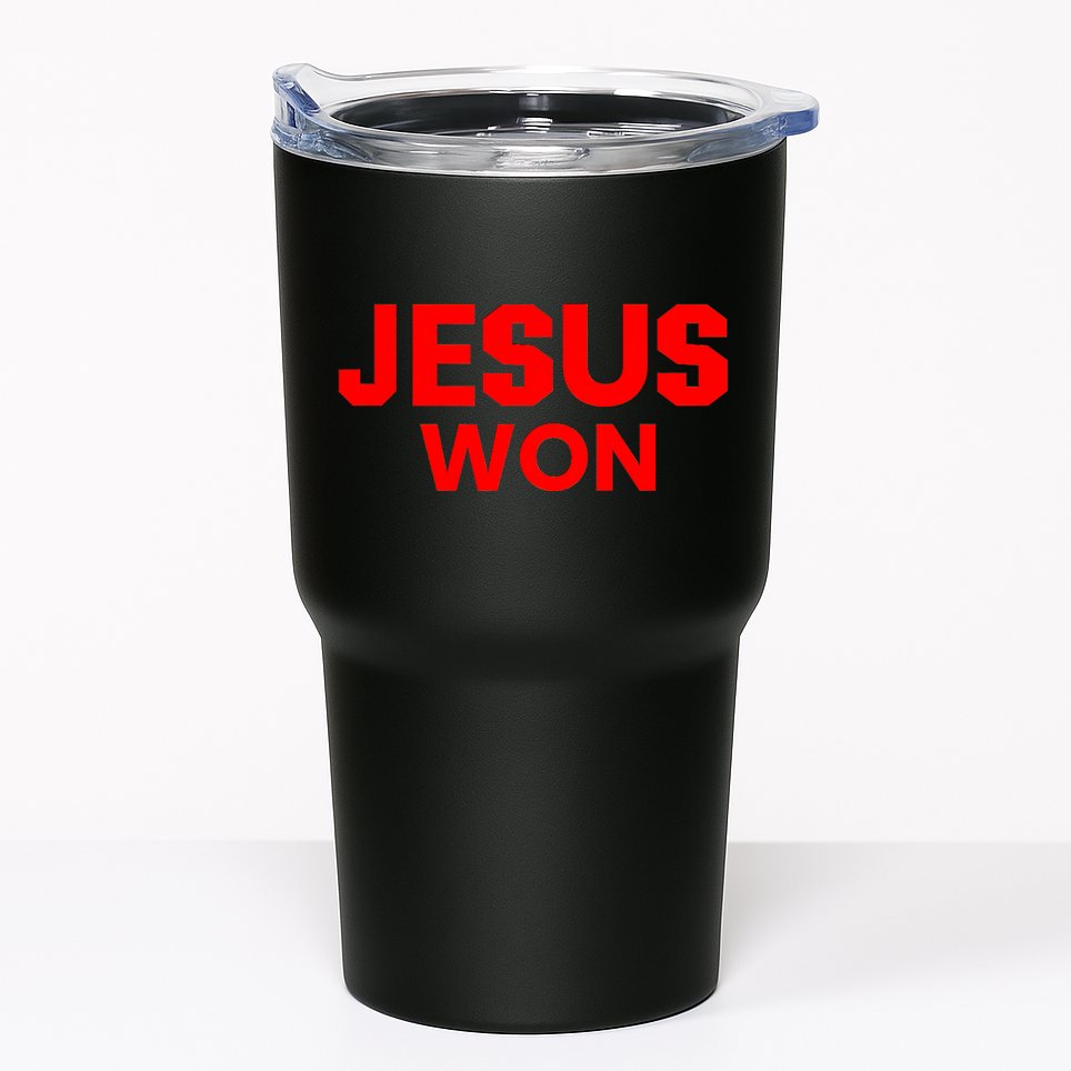 Jesus Won Tumbler