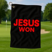 Jesus Won Golf Towel