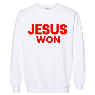 Jesus Won Garment-Dyed Sweatshirt