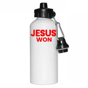 Jesus Won Aluminum Water Bottle