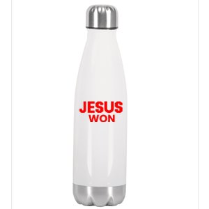 Jesus Won Stainless Steel Insulated Water Bottle