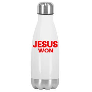 Jesus Won Stainless Steel Insulated Water Bottle