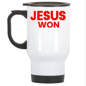 Jesus Won Stainless Steel Travel Mug