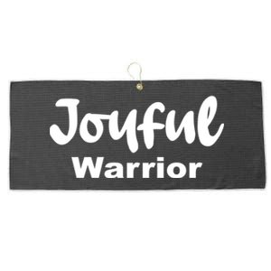 Joyful Warrior Large Microfiber Waffle Golf Towel