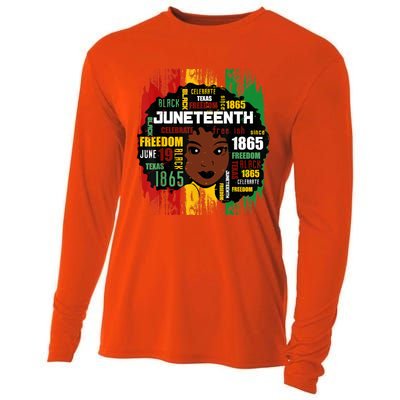 Juneteenth Women Juneteenth Shirts African American Cooling Performance Long Sleeve Crew