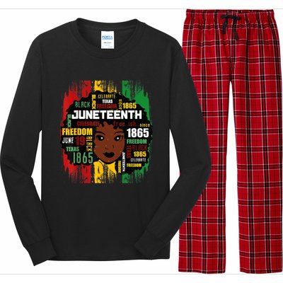 Juneteenth Women Juneteenth Shirts African American Long Sleeve Pajama Set