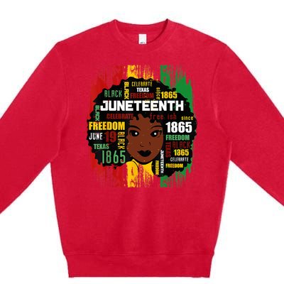 Juneteenth Women Juneteenth Shirts African American Premium Crewneck Sweatshirt