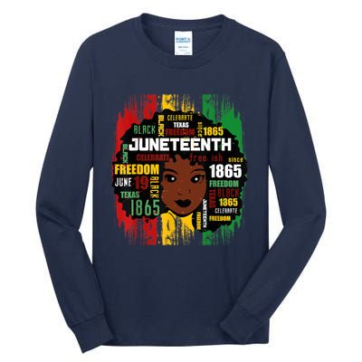 Juneteenth Women Juneteenth Shirts African American Tall Long Sleeve T-Shirt