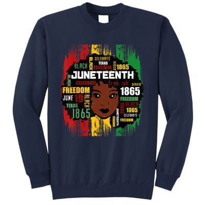 Juneteenth Women Juneteenth Shirts African American Tall Sweatshirt