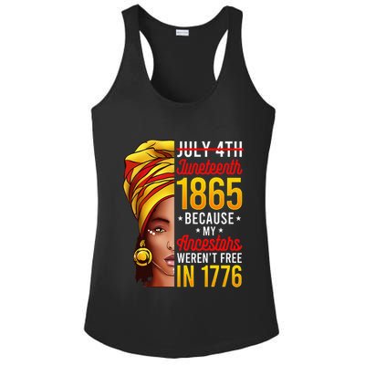 Juneteenth Women Juneteenth S African American Ladies PosiCharge Competitor Racerback Tank
