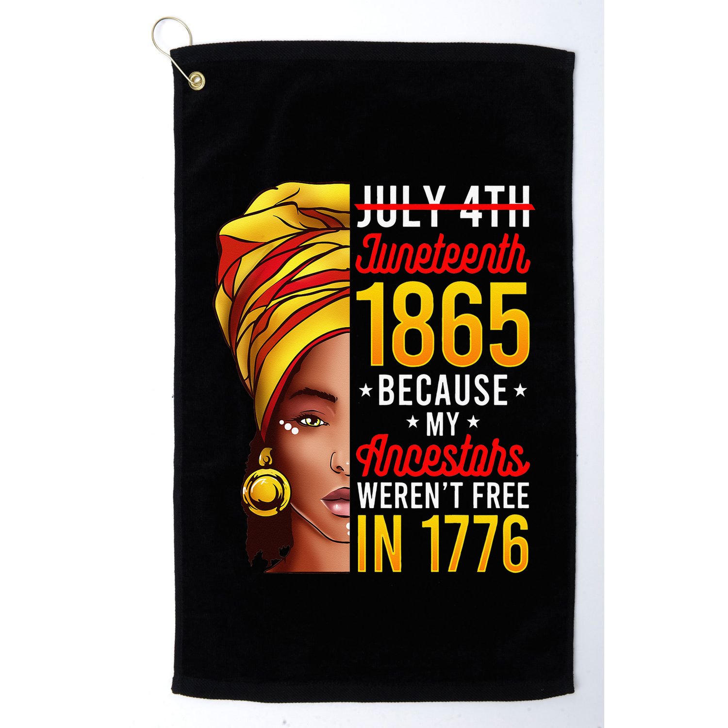 Juneteenth Women Juneteenth S African American Golf Towel