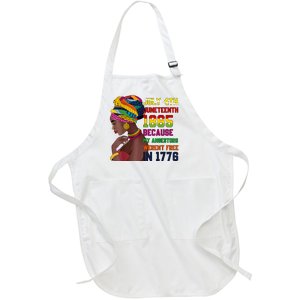 Juneteenth Women Juneteenth Shirts African American Full-Length Apron With Pockets