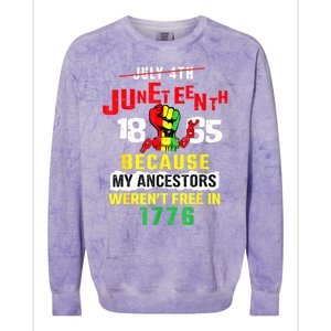 Juneteenth Women Juneteenth Shirts African American Colorblast Crewneck Sweatshirt