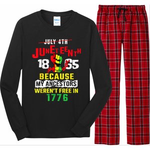 Juneteenth Women Juneteenth Shirts African American Long Sleeve Pajama Set