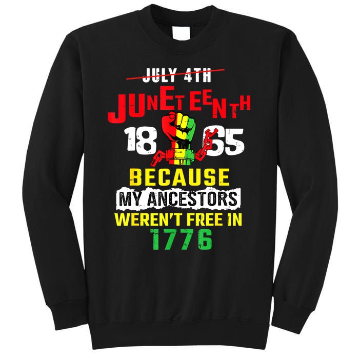 Juneteenth Women Juneteenth Shirts African American Tall Sweatshirt