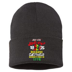 Juneteenth Women Juneteenth Shirts African American Sustainable Knit Beanie