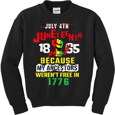 Juneteenth Women Juneteenth Shirts African American Kids Sweatshirt