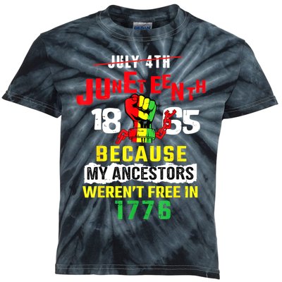 Juneteenth Women Juneteenth Shirts African American Kids Tie-Dye T-Shirt