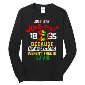 Juneteenth Women Juneteenth African American Tall Long Sleeve T-Shirt