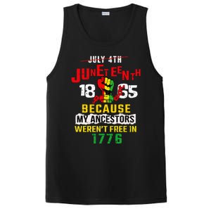 Juneteenth Women Juneteenth African American PosiCharge Competitor Tank